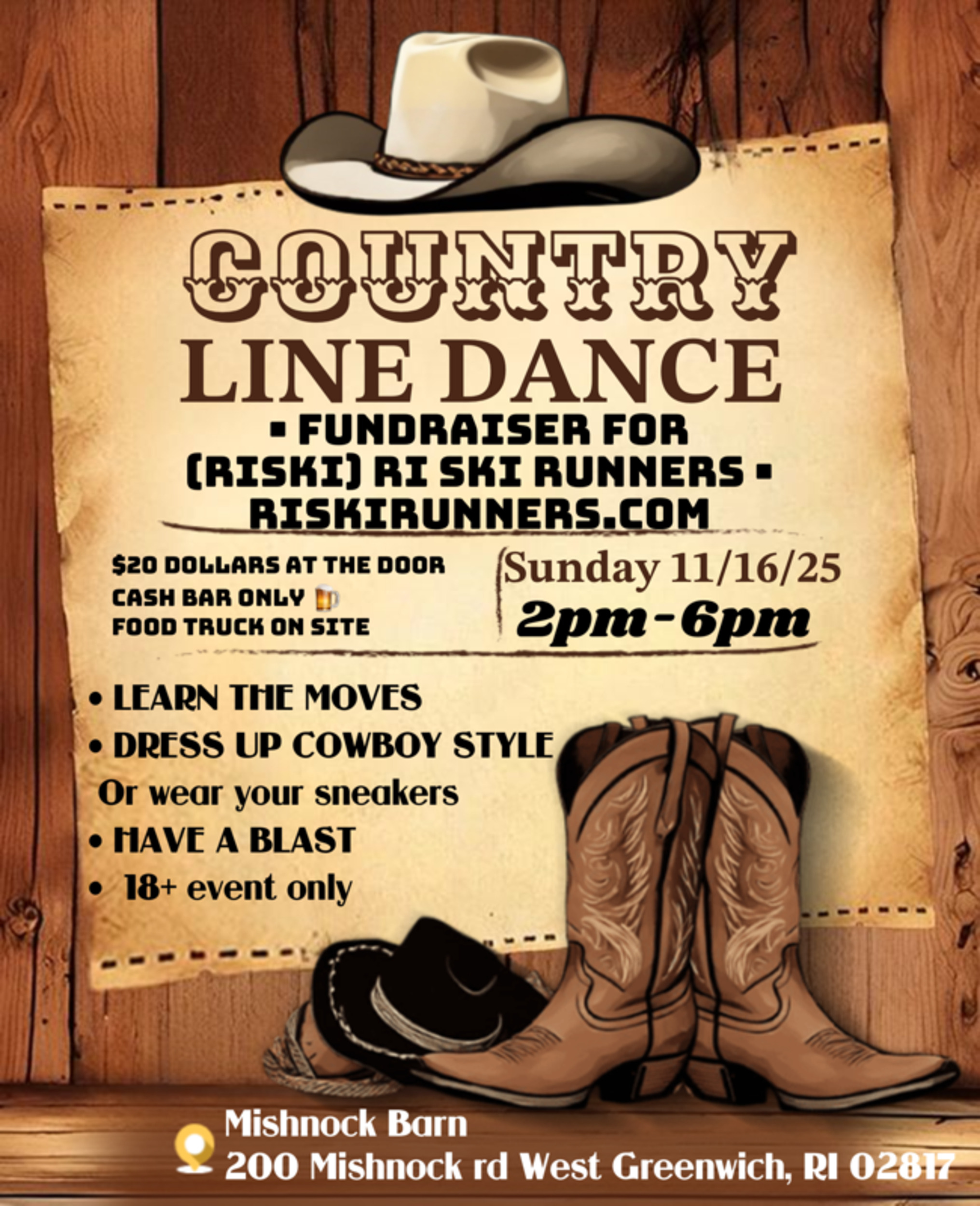 2025 RI SKI Fundraiser, November 16th 2-6pm, $20 Cover Charge